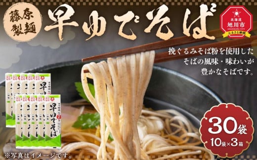 藤原製麺製造 早ゆでそば 乾麺_03481