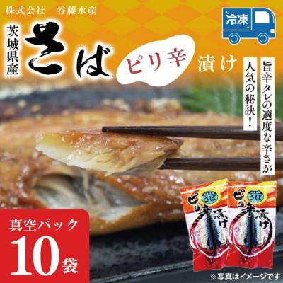 ふるさと納税 大洗町 さばピリ辛漬け 10枚 AL044