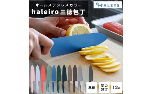 【パールグレー】包丁だって彩り豊かに！オールステンレスのカラー包丁「haleiro（ハレイロ）」サントク