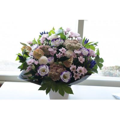ふるさと納税 筑西市 仏花アレンジメント/Mサイズ〜花瓶不要!届いてそのまま飾れます。 |  | 02