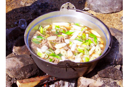 【簡単レシピ付き】米沢牛芋煮セット4人前（野菜・米沢牛・こんにゃく・特製たれ付き）_B115