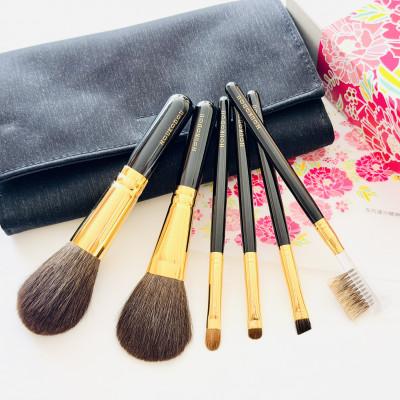 ふるさと納税 熊野町 熊野化粧筆　宙高級6本セット&amp;ケース　熊野筆ほうこどう