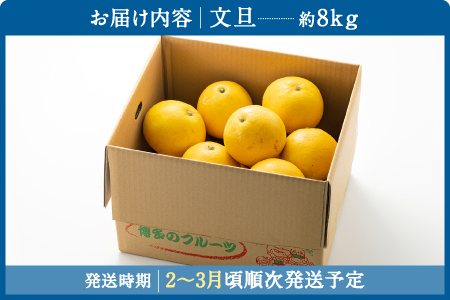 AA092.【予約受付・期間限定商品】福岡柑橘王国・文旦（２０２４年２月～３月配送予定）