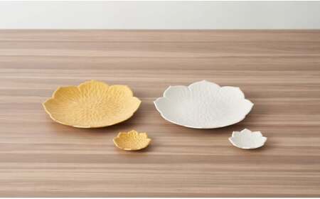 有田焼 flower plate 桔梗/金銀彩（銘々皿・豆皿 計4ヶセット）深海三龍堂 和食器 食器 うつわ 器 おしゃれ プレート4枚セット プレート お皿 プレート 取り皿 ケーキ皿 パン皿 金 
