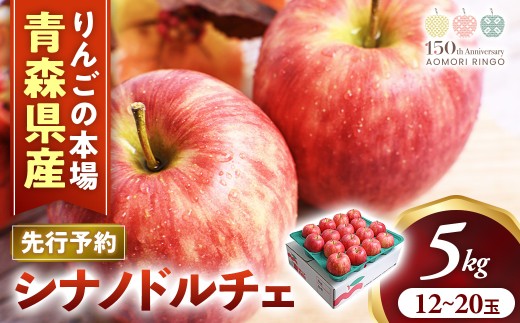 りんご【シナノドルチェ】約5kg（12～20玉）【2026年産・先行予約】★2026年10月上旬～10月下旬頃まで発送予定★ りんご 林檎 リンゴ 国産 フルーツ 果物 シナノドルチェ 贈答 土産 青森県 三戸町 R0317