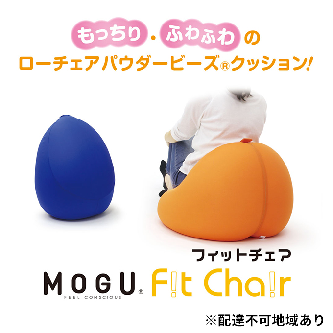 【MOGU-モグ‐】フィットチェア オレンジ〔 クッション ビーズクッション リビングクッション〕