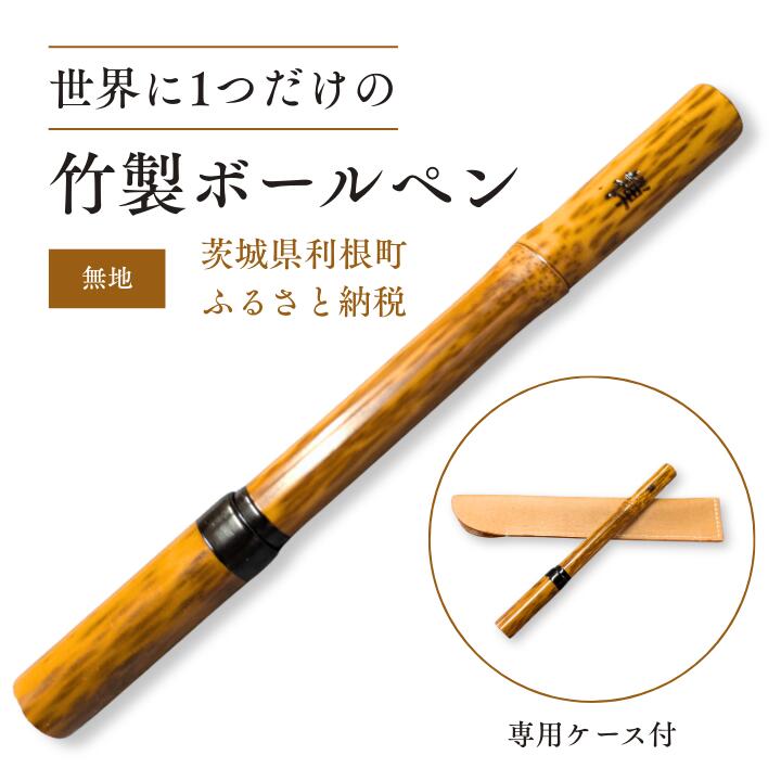【ふるさと納税】竹製ボールペン（無地）ボールペン ペン 筆記具 紋竹 斑入り 竹製品 手作り ハンドメイド
