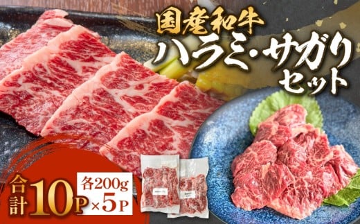 国産和牛 ハラミ・サガリ セット 10P 国産 和牛 牛肉 肉 お肉 はらみ さがり 宮城県産 焼肉 バーベキュー 宮城県 石巻市