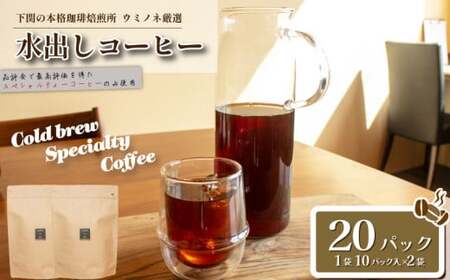 【水出しコーヒー】 20パック ブラジル深煎り コーヒー EW