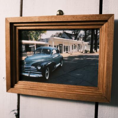 ふるさと納税 江南市 アメリカンデザイン　フォトフレーム　L版【国産杉無垢材使用】