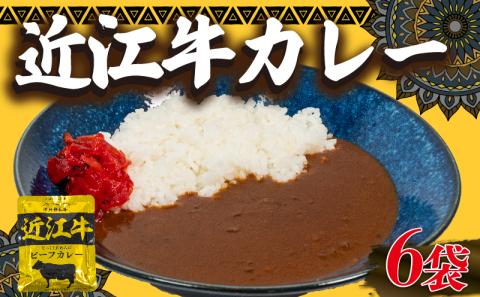 近江牛 カレー 160g×6袋セット レトルト カレー 黒毛和牛 牛肉 960g 肉 ギフト 自宅用 高級 黒毛和牛 国産 ふるさと納税 ブランド牛 三大和牛 和牛 贈り物 内祝い