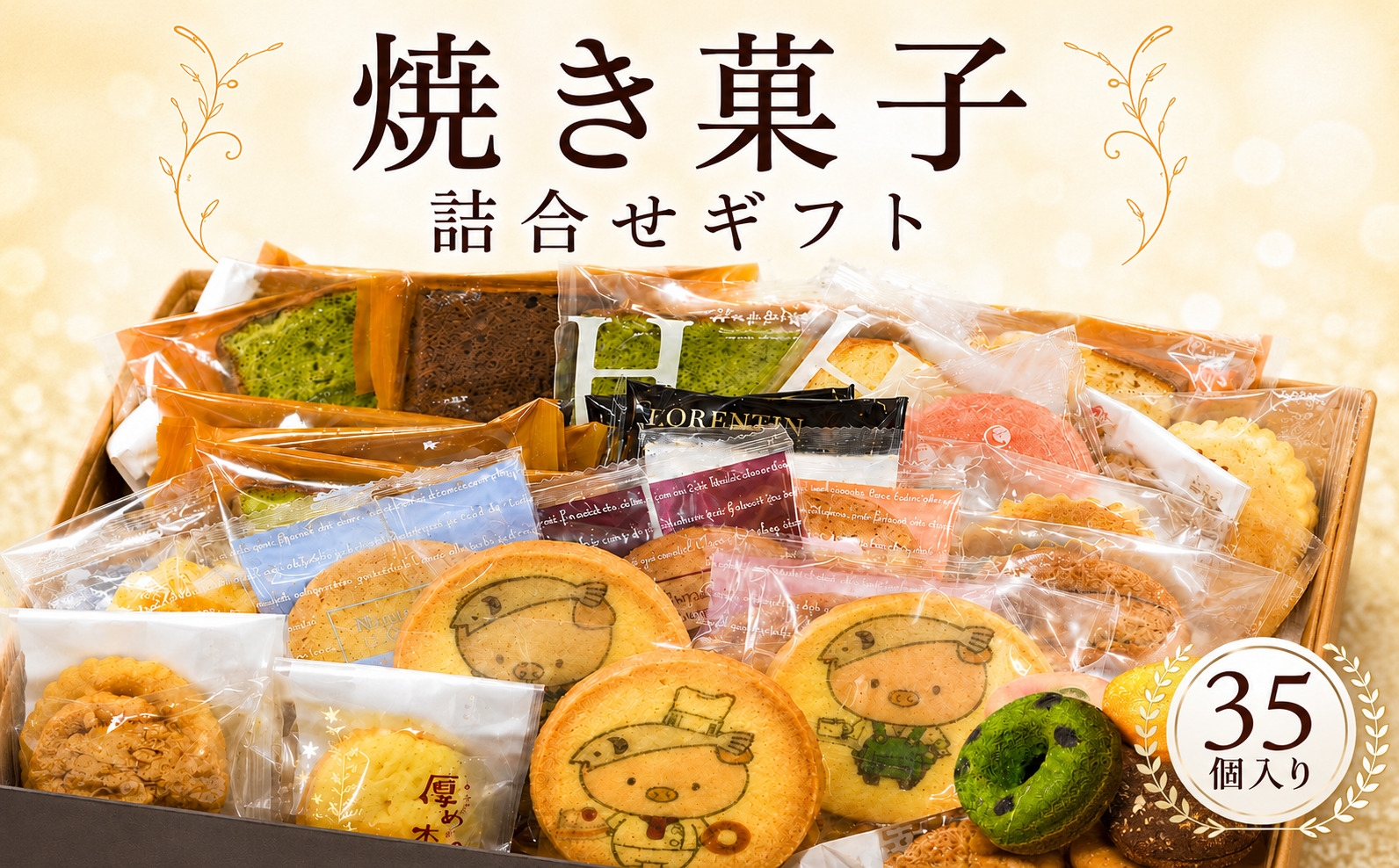 
                  焼き菓子詰合せギフト　35コ入り ／ デザート スイーツ クッキー 焼菓子 洋菓子 神奈川県 No.154
                