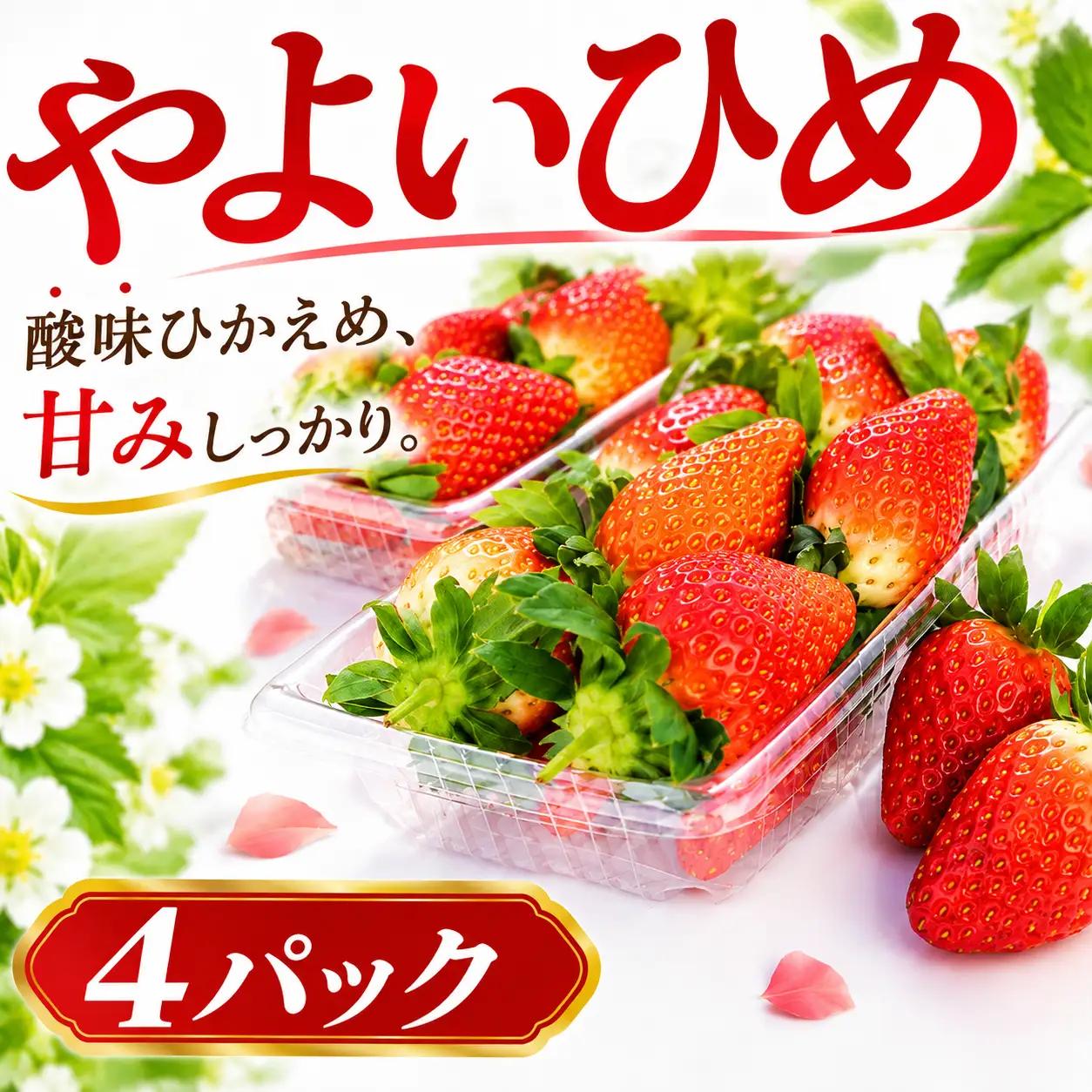 いちご やよいひめ 260g 4パック いちご