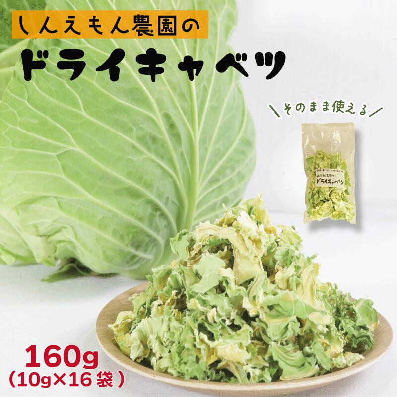 【ふるさと納税】 ドライキャベツ 計160g (10g×16袋) きゃべつ 野菜 葉物 乾燥キャベツ 国産 銚子産 【11〜5月発送】ちょい足し 味噌汁 スープ ラーメン 焼きそば 乾燥野菜 カット野菜 手軽 お取り寄せ グルメ ギフト プレゼント 送料無料 千葉県 銚子市 しんえもん農園