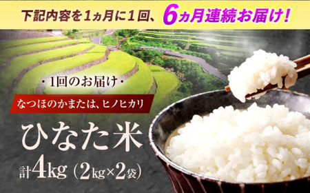 【6回定期便】米 ひなた米 4kg(2kg×2袋)[OCM014]