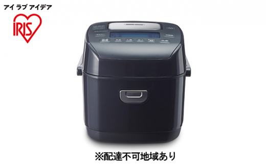 アイリスオーヤマ 圧力IHジャー炊飯器3合 RC-PDA30-B ブラック