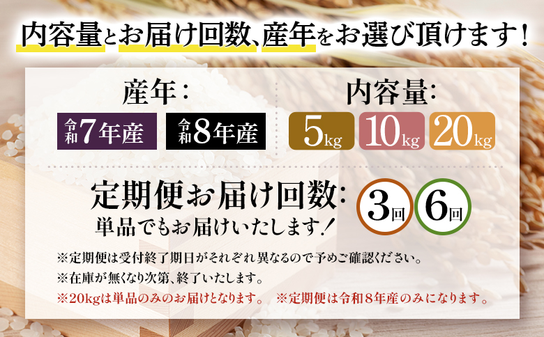 【2026年産新米】★先行予約★【定期便：6回】北海道産 特別栽培米 ゆめぴりか 玄米 10kg（無化学肥料、除草剤一回だけで栽培した体に優しいお米）【25212】 【2026年産】10kg　定期便(