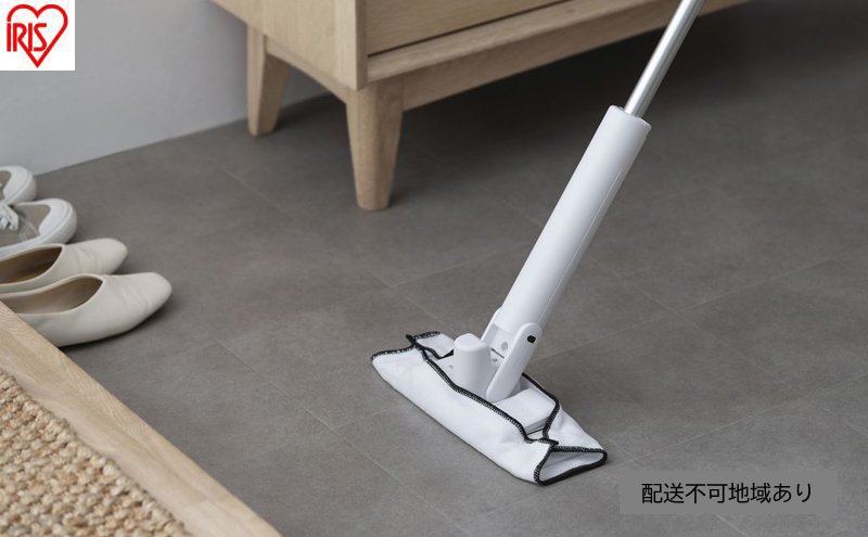 電動フロアワイパー SWD-B-W ホワイト アイリスオーヤマ 電動モップ コードレス フローリングワイパー モップ 水拭き 床掃除 雑巾 床拭き フローリング 掃除 充電式 コードレス リビング 廊下 水拭きシート対応
