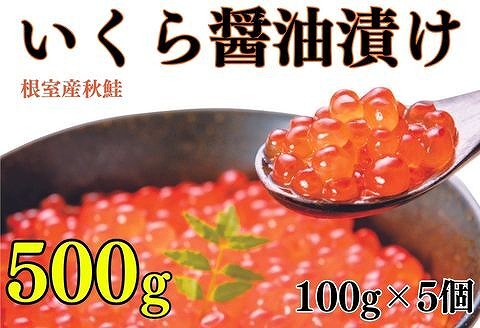 【北海道根室産】いくら醤油漬け100g×5P B-83004