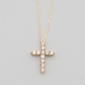 K18 0.2ct ダイヤモンド ペンダントネックレス　FHH-019844