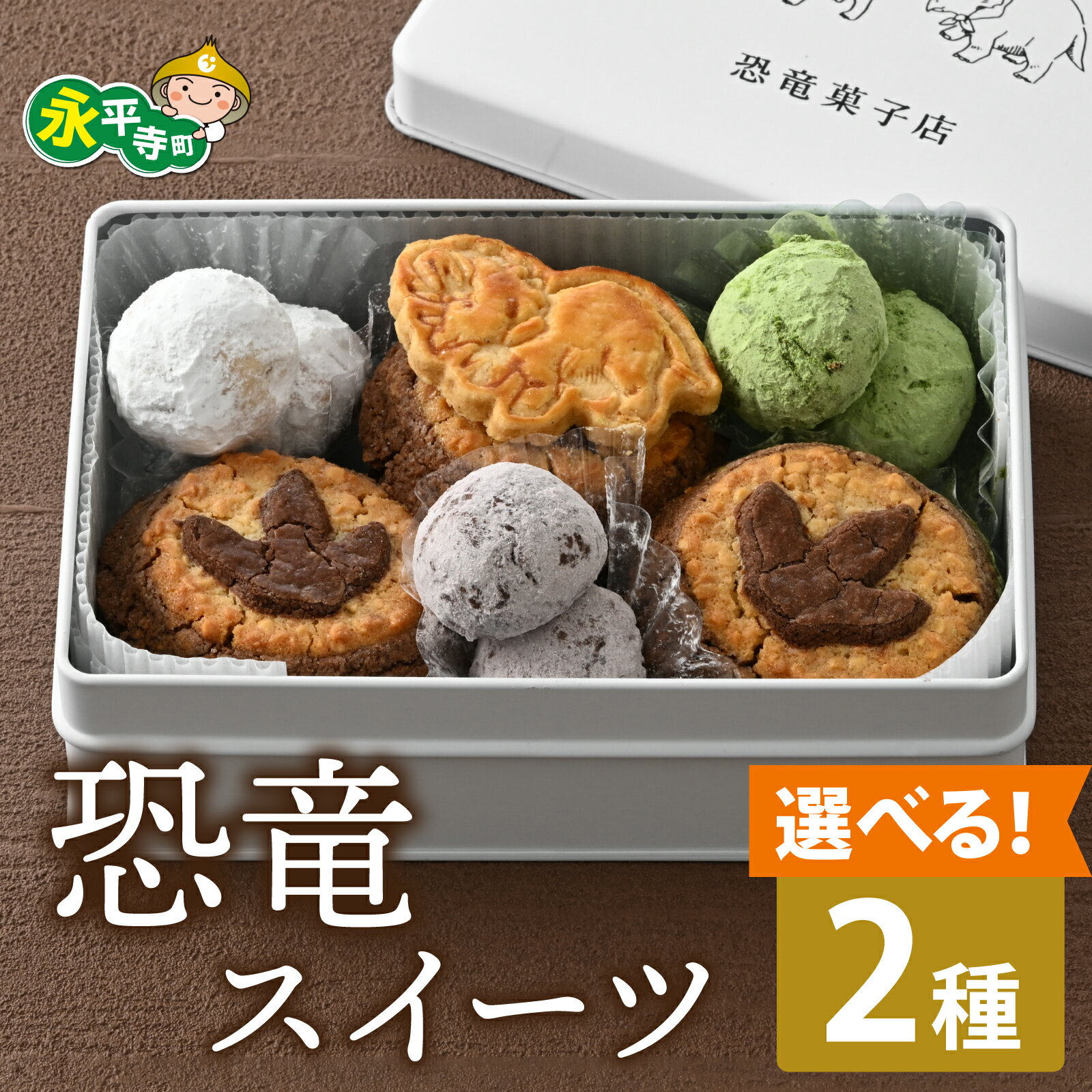 【ふるさと納税】＼レビューキャンペーン中！／ 選べる恐竜スイーツ トリケラセット or ティラノセット / サブレ プリン 恐竜 缶 米粉 米粉クッキー お菓子 クッキー おかし 菓子 焼き菓子 焼菓子 お取り寄せ ご当地 ギフト プレゼント お土産 贈り物 贈答用 送料無料 国産