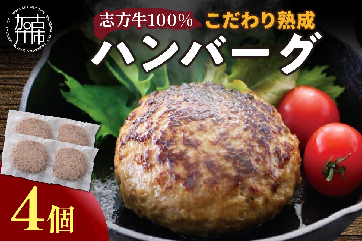 
【国産】志方牛100%のこだわり熟成ハンバーグ150g×4個《 ハンバーグ 国産 牛肉 100% 牛 こだわり セット 冷凍 肉 惣菜 お取り寄せ グルメ おかず ギフト 送料無料 》【2400I05940】
