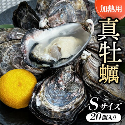 【ふるさと納税】【Sサイズ20個入り:約40～30g/個】加熱用真牡蠣　深日オイスターファーム直送　専用ナイフ付き　【配送不可地域：離島・北海道・沖縄県】【1570890】