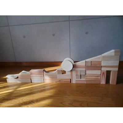 ふるさと納税 日光市 森と人をつなぐ　積み木モノレール