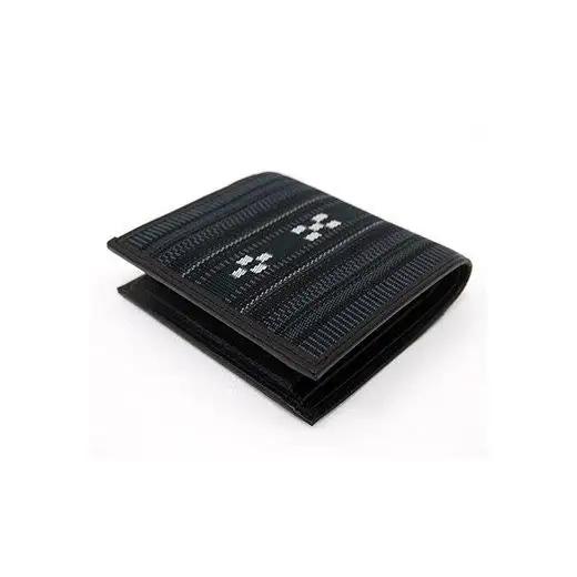 みんさー二つ折財布 ヤッサミ黒 | AZ-028