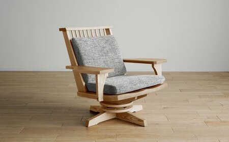 【開梱・設置】１Pソファ　極ワザ　パーソナルチェア　両肘TN／CR-BEヘッドレスト付き　ナチュラル　AL095