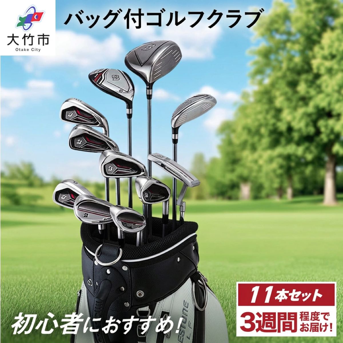 【ふるさと納税】2022年モデル キャディバック付 ゴルフクラブ BG-100 11本セット ブリヂストン｜BRIDGESTONE ブリジストン 軽い 飛距離 使いやすい ミスに強い ふるさと プレゼント 贈り物 golf [1644]
