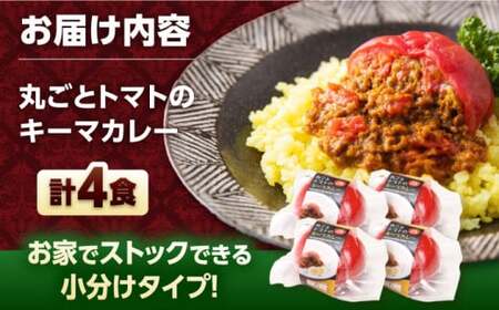 赤いとまて箱（丸ごとトマトのキーマカレー 4食）　【buyer's room2023 経済産業大臣賞受賞！】 カレー トマト 冷凍 白川町 / 一力屋[AWAE001]