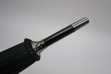 【ふるさと納税】傘　紀州漆器アンブレラ【グラデーションブラック】16本骨和傘　メンズ ｜ 男性　紳士　風に強い丈夫なグラスファイバー骨　カバー付き　父の日・敬老の日・誕生日・記念品など贈り物にも適した