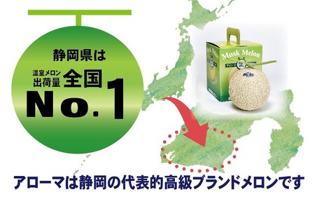 【訳あり】アローマメロン 1玉入【通年出荷】 6241