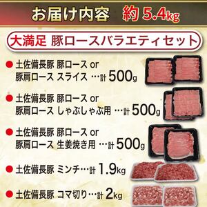  豚肉 バラエティセット 約5.4kg ぶた 国産豚