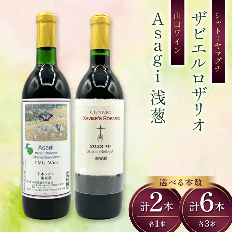【ふるさと納税】＼選べる本数／シャトーヤマグチ ザビエルロザリオ Asagi 浅葱 セット 各1本 各3本 ワイン 永山酒造 アルコール 酒 F6L-1383var