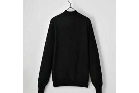 ベビーカシミヤ　フルジップ　メンズ　Mサイズ　【ブラック】 【178004-3】 ｶｼﾐﾔ 天然素材 ｾｰﾀｰ 服 国産 国内製造 ﾍﾞﾋﾞｰｶｼﾐﾔ