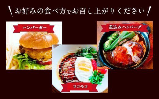 【定期便】熊本県産赤牛 ハンバーグ 150g×10個×6ヶ月 合計60個