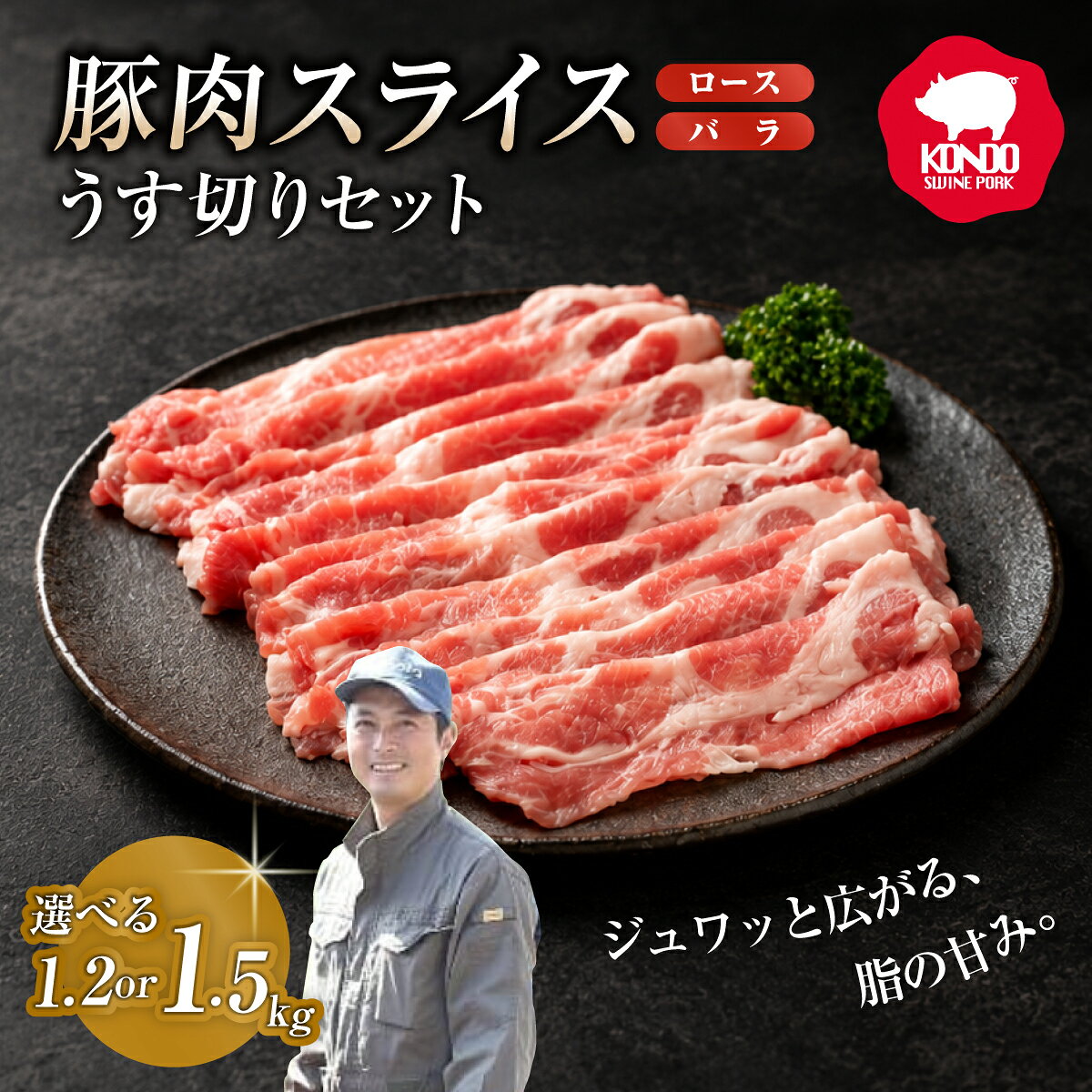 【ふるさと納税】自社農場直送 豚肉 極上の霜降り 冷凍 選べる内容｜受賞豚 ロース バラ モモ 薄切り 厚切り 焼肉 肉じゃが 生姜焼き お弁当 養豚農家 冷しゃぶ サラダ しゃぶしゃぶ 小分け おかず 無添加 安全 安心 子ども 食べ比べ 日常使い 贈答 ストック 群馬県 前橋市