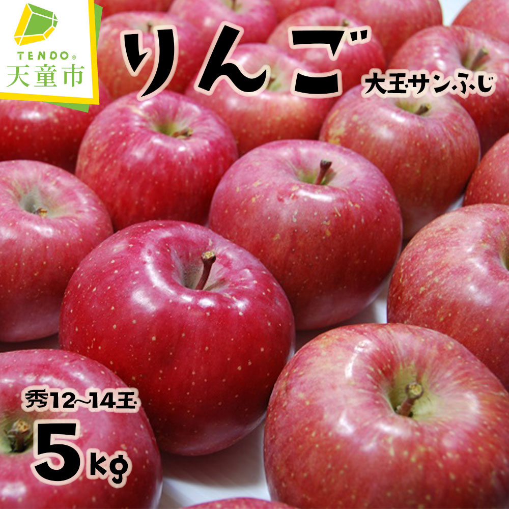 【ふるさと納税】 りんご ( 大玉 サンふじ ) 5kg 令和8年産 先行予約 2026年 ふじ りんご 果物 フルーツ 秀 12玉 〜 14玉 ご家庭用 のし 贈答 ギフト プレゼント おすそ分け お取り寄せ 旬 秋 冬 期間限定 送料無料 先行予約 【 山形県 天童市 】