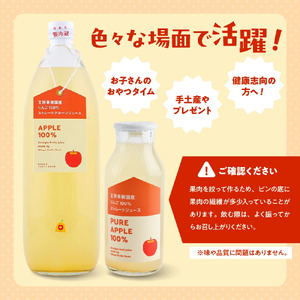 オリジナル りんご ジュース 6本 入り 100％ストレート 山形 天童 07-03-062