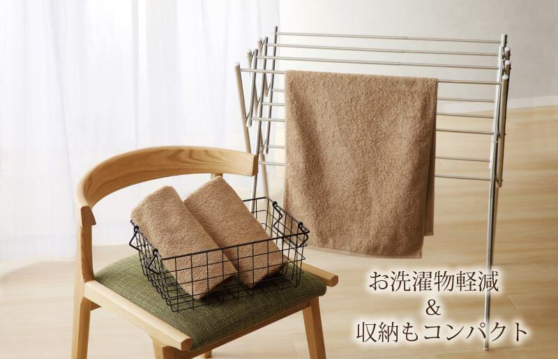 ホテルスタイル ミニバスタオル ６枚 モカ 40×100cm 泉州タオル 010B1125_イメージ4