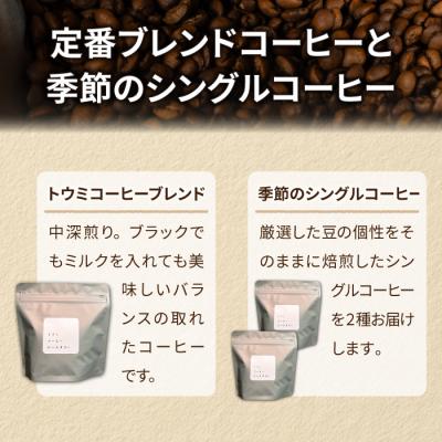 ふるさと納税 東御市 【トウミコーヒーロースタリー】オリジナルブレンドと季節のシングルコーヒーの3種のセット(豆のまま) |  | 02