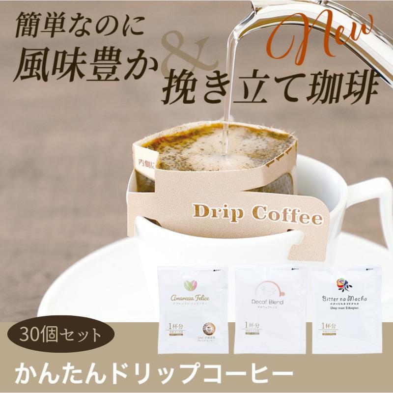 【ふるさと納税】かんたんドリップコーヒー30個セット