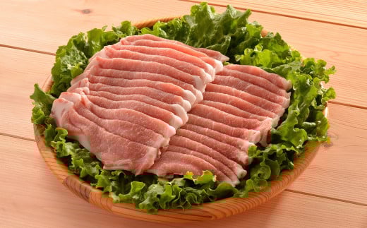 田んぼ豚 ロース スライス 1kg（500g × 2パック) 豚肉 ぶた ブタ しゃぶしゃぶ 生姜焼き 放牧飼育 小分け 【株式会社いなほ】 tm260
