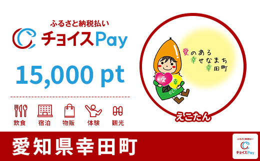 
            幸田町チョイスPay 15,000pt【会員限定のお礼の品】
          