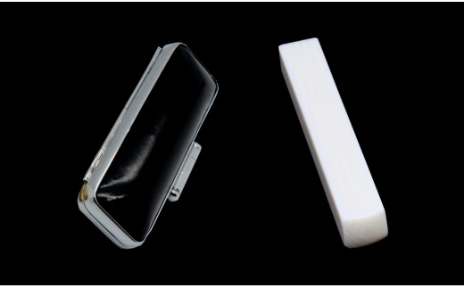 【甲州手彫印章　煌雅印】名刺印　象牙6㎜角　（素象牙・牛革黒ケース）[5839-9384]