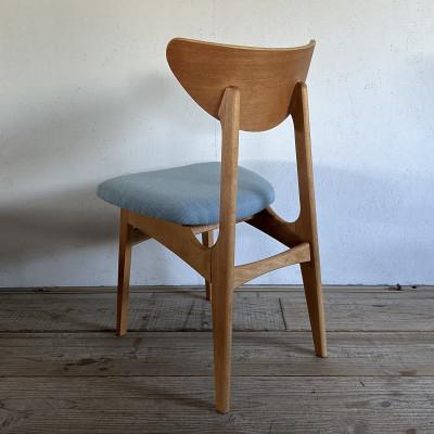 ふるさと納税 富田林市 Karl Dining Chair NC ライトブルー ミディアムブラウンフレーム【SWOF】 |  | 02