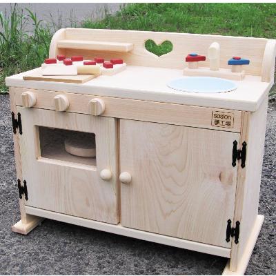 ふるさと納税 泉佐野市 手作り木製 ままごとフルキッチン総吉野の桧製DHK 099H2119