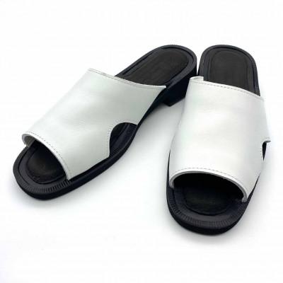 ふるさと納税 御所市 WRAP SANDALS/ラップサンダル　 ホワイト×ブラック　23(23.0〜23.5cm)